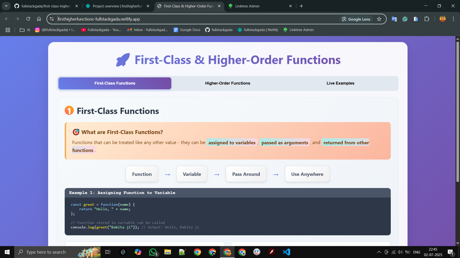 Fc-Ho Function Demo